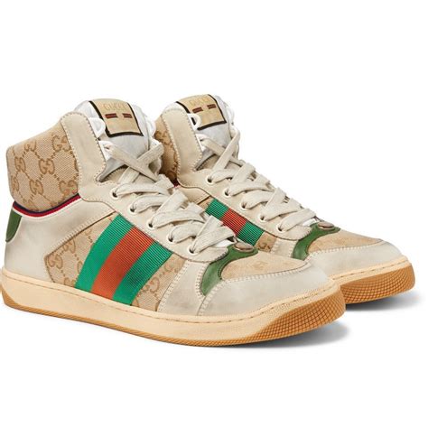 gucci screener high top|gucci screener shoes.